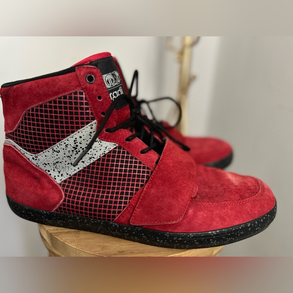 Radii Red Cement Skate Shoes - Size 13